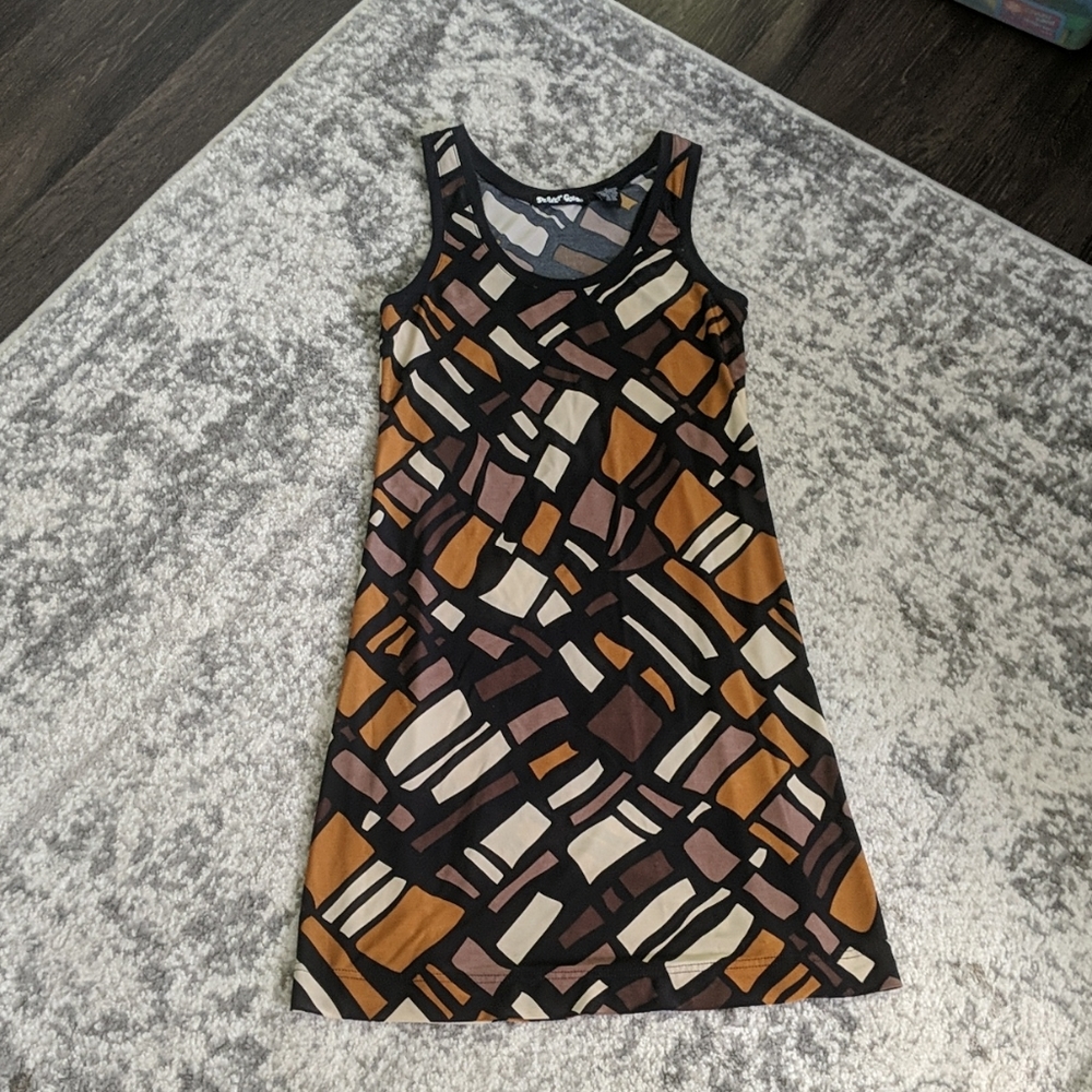 Planet gold mini dress
